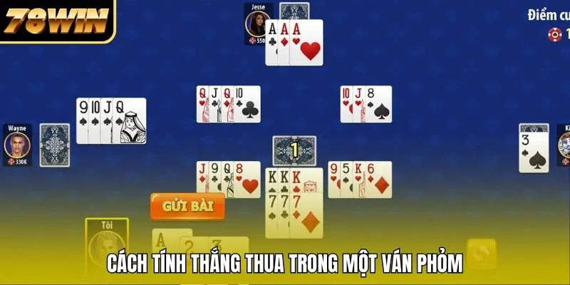 Cách tính thắng thua trong một ván Phỏm