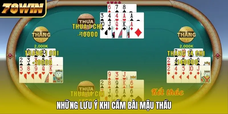 Những lưu ý khi cầm bài Mậu Thầu Những lưu ý khi cầm bài Mậu Thầu