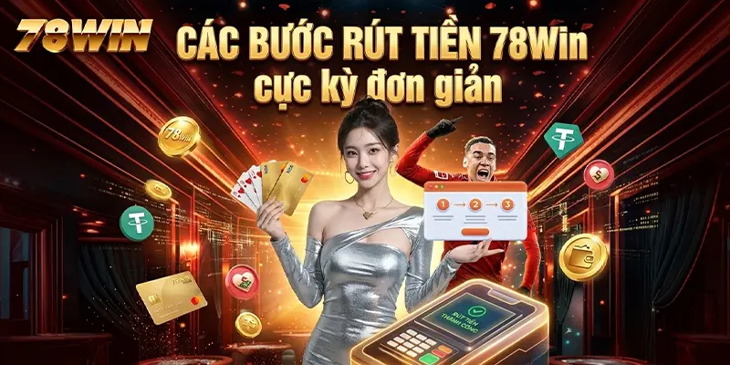 Các bước rút tiền 78WIN cực kỳ đơn giản
