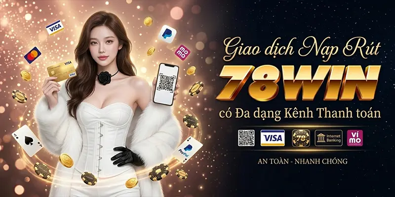 Giao dịch nạp rút 78WIN có đa dạng kênh thanh toán